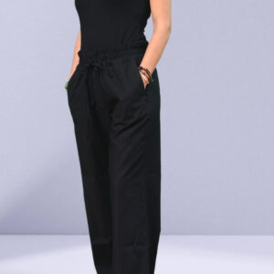 Krojačka kutija sa crnim keperom- Široke pantalone